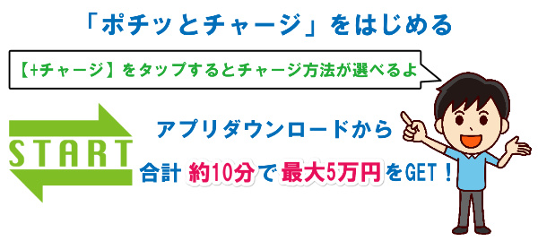 「ポチッとチャージ」をはじめる