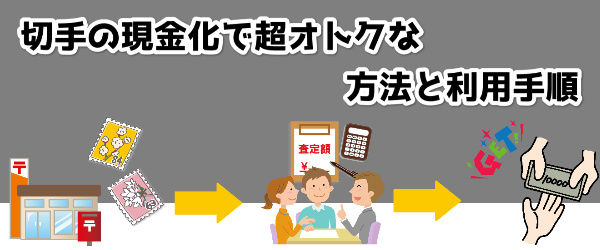 切手の現金化で超オトクな方法と利用手順