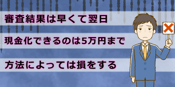 みんなの銀行で現金化する際の注意点